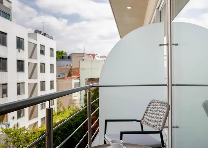 Apartamento 403 Std C Capitalia Contemporary And Rooftop Access México DF